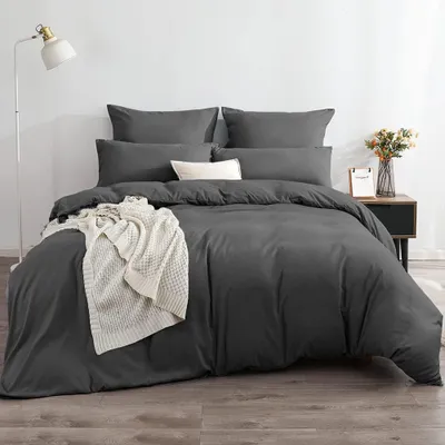 Immagine prodotto di TRANKIELO® - Set di lenzuola 200 x 220 cm - Microfibra, senza stiratura e antiscottatura - Include 2 federe 80 x 80 cm