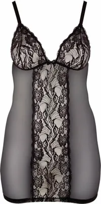 Produktbild von Cottelli Collection Lingerie y Damen-Kleid, Schwarz, Größe XL Schwarz X-Large