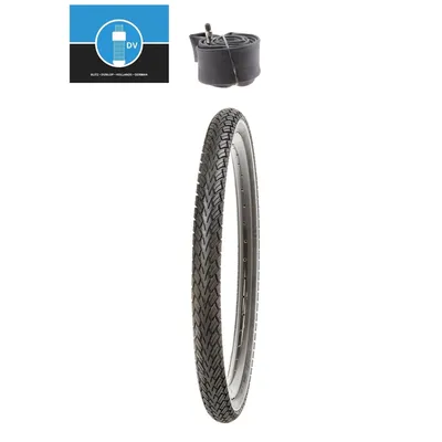 Produktbild von Fahrradreifen 28 x 1,40 Zoll 37-622 (700x35C) SET KUJO inkl. DV Schlauch