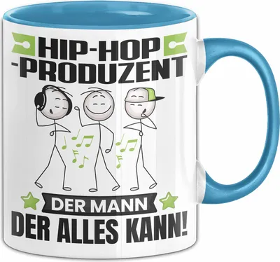 Produktbild von Hip-Hop-Produzent Tasse Geschenk für Hip-Hop-Produzent Der Mann Der Alles Kann Geschenkidee zum Geburtstag (Blau)