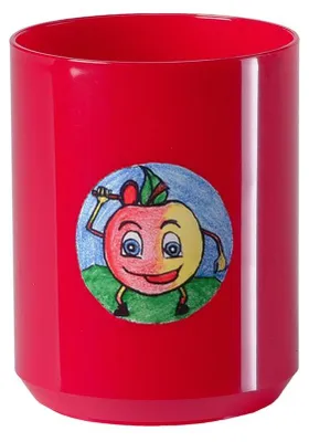 Obrázok produktu pre "Clean" zásobník na zubné kefky štandardný červený