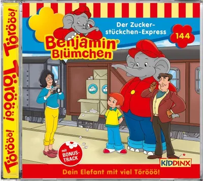 Produktbild von CD Benjamin Blümchen #144 Der Zuckertütchenexpress