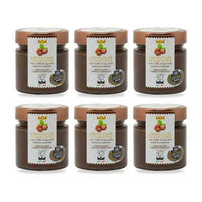 Produktbild von TubeORIGINAL Dunkle Haselnusscreme mit 45 % Haselnüssen – 6er-Pack (6 × 250 g)