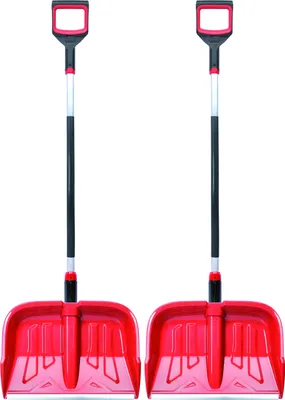 Produktbild von 2x Schneeräumer Schneeschieber Profi Ergo 50cm rot stark Schaufeln