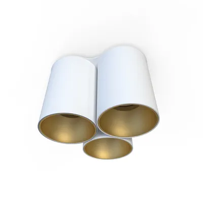Immagine prodotto di Faretto spot EYE bianco-oro 3xGU10x10W in metallo, dimensioni: 13x18x16,5 cm, IP20, Nowodvorski Lighting