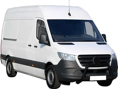 Image de Pare-buffle Avant pour Mercedes Sprinter 2018-2025 63 mm en Acier Noir