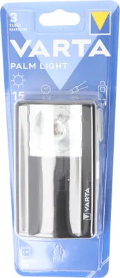 Produktbild von Varta Palm Light 3R12, Universal, Schwarz, Metall, 15 lm, 75 m, Superlife 4.5 V