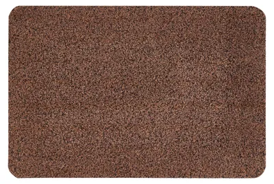 Baumwoll-Deurmat 50x80 cm, braun, waschbar, rutschfest