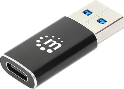 Produktbild von MANHATTAN USB-A auf USB-C Adapter USB 3.2 Gen 2 10Gbps