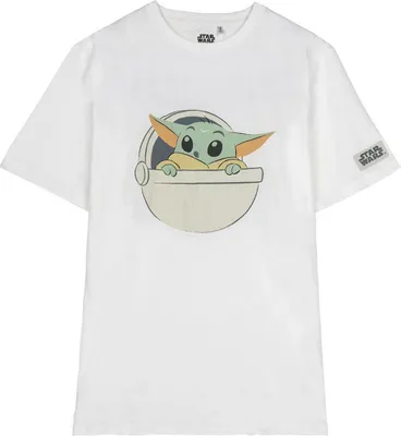 Produktbild von Kurzarm-T-Shirt für Kinder The Mandalorian Weiß - M
