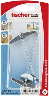 Produktbild von fischer Kippdübel KD 3 K SB-Karte 5 Stk