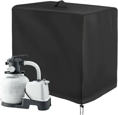 Produktbild von Abdeckung für Poolfilter, Sandfilterpumpenabdeckung für Sandfilteranlagen, UV-beständig und wasserdicht, geeignet für Außenbereiche, Garten und Schwimmbad