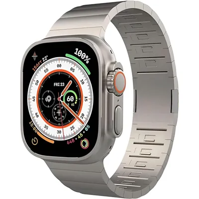 Immagine prodotto di Bracciale in acciaio inossidabile S&T DESIGN per Apple Watch Ultra 2 49 mm / 45 mm / 44 mm / 42 mm - Bracciale a maglie in acciaio inossidabile 316L di alta qualità, regolabile, elegante