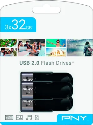 Obrázek produktu pro PNY Attaché 4 USB 2.0, 32 GB, USB Typ-A, 2.0, Čepice, Černá