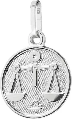 Produktbild von Waage Sternzeichen 925 Sterlingsilber 12mm Kettenanhänger Zodiak Horoskop 9143