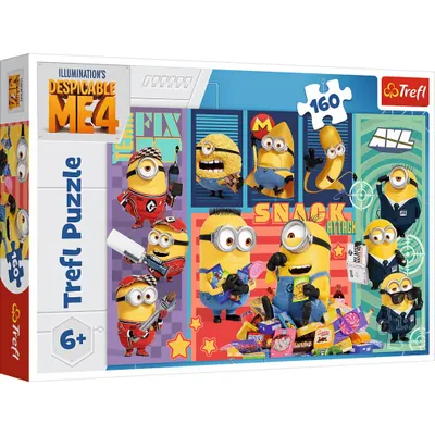 Zdjęcie produktu dla Trefl Puzzle 160 Minionki: Układanka Dla Dzieci +6 Lat