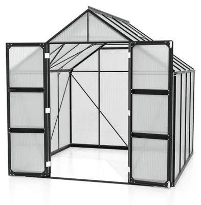 Produktbild von Vitavia Gewächshaus "Domus 6700" schwarz 6,7 m² 6 mm HKP