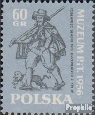 Produktbild von Briefmarken Polen 1956 Mi 993 (kompl.Ausg.) gestempelt Eröffnung Postmuseum
