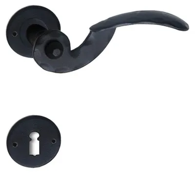 Produktbild von Galbusera Sestriere Rosettengarnitur Schmiedeeisen schwarz antik (Lochung: BB) Lochung: BB