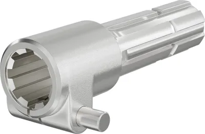 Image de Wiltec Manchon de Prise de force Cardan - Longueur 175 mm - Raccord logement 8-32x38x6 - Raccord sortie 1 3/4" 6D - Ø 44,37 mm - Arbre cannelé de tracteur