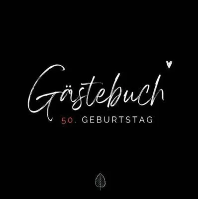 Produktbild von 50. Geburtstag- Premium Gästebuch Blanko