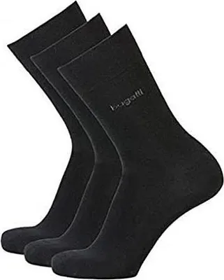 Produktbild von bugatti Basic Mens Socks 3er Pack 6703 610 black schwarz Strumpf Socken, Größe:47-50