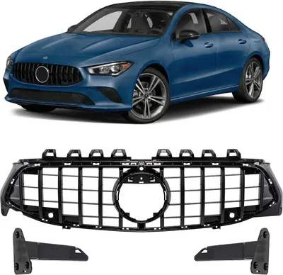 Produktbild von Kühlergrill PDC x2 GT PANAMERICANA SCHWARZ, passend für MERCEDES CLA C118 X118 2019-2025
