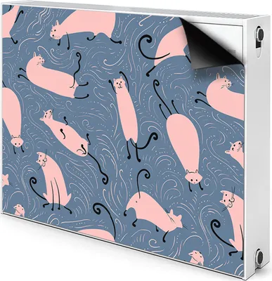 Produktbild von Magnet Verkleidung Abdeckung Heizkörperabdeckung Heizkörperabdeckung 100x60 cm - Katzen, mit Cartoons