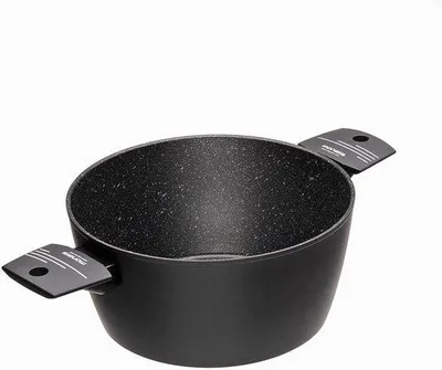 Produktbild von Aluminium Kasserolle 24 cm mit Steinbeschichtung - Rot