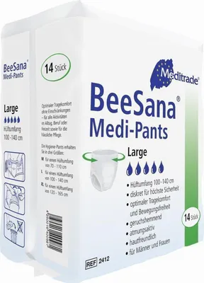 Produktbild von 6x BeeSana® Medi-Pants, Inkontinenzpants, Gr. XL | Packung (14 Stück)