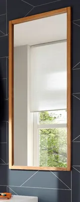 Produktbild von Garderobenspiegel "Alwar" in Eiche massiv geölt Flur Diele Wandspiegel 50 x 120 cm