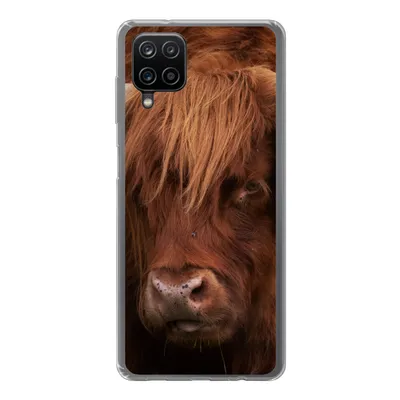 Produktbild von MuchoWow® Handyhülle Schutzhülle Hülle für Samsung Galaxy A12 Schottischer Highlander - Orange - Tiere Silikon Softcase Handy Hülle - Bild