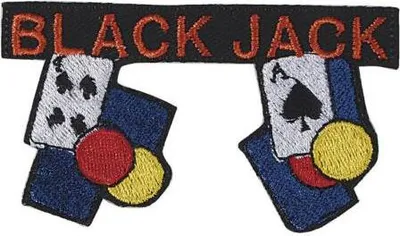 Produktbild von Aufnäher - Black Jack - 03172 - Gr. ca. 8,5 x 5 cm - Patches Stick Applikation
