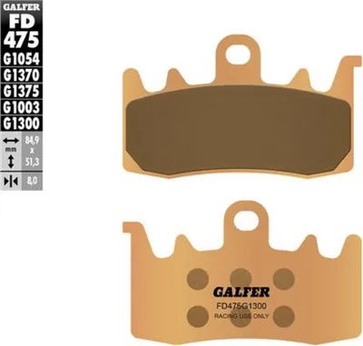 Obrázek produktu pro Brzdové destičky Galfer polokovové