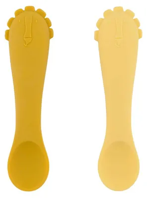 Zdjęcie produktu dla Zestaw silikonowych łyżeczek dla niemowląt Trixie – Mr. Lion – ergonomiczne i miękkie