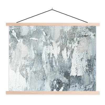 Produktbild von MuchoWow® Textilposter Farbe - Industrie - Design 40x30 cm mit holzfarbenen Rahmen - Bilder