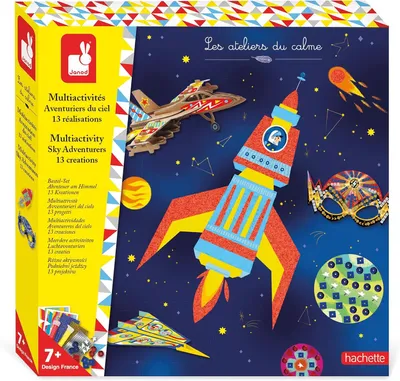 Productafbeelding van Multi-activiteitenbox - 13 avonturiers van de hemel - Les Ateliers du Calme - Creatieve vrijetijdsset voor kinderen