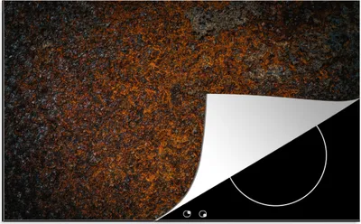 Produktbild von KitchenYeah© Herdabdeckplatte Metall - Bronze - Rost , 76x51cm, Küche Deko, Glaskeramikkochfeld Herdabdeckung, Abdeckplatte fùr Kochfeld