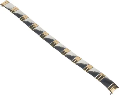 Produktbild von Timex Uhrenarmband 9mm Zugband Edelstahl Bicolor runder Anstoß T21864