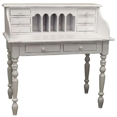 Produktbild von Casa Padrino Landhausstil Schreibtisch Antik Stil Weiß 109 x 60 x H. 110 cm