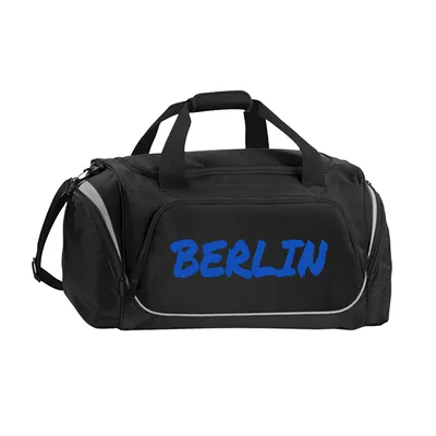 Produktbild von multifanshop Sporttasche - Berlin blau - Textmarker, schwarz, Größe one size