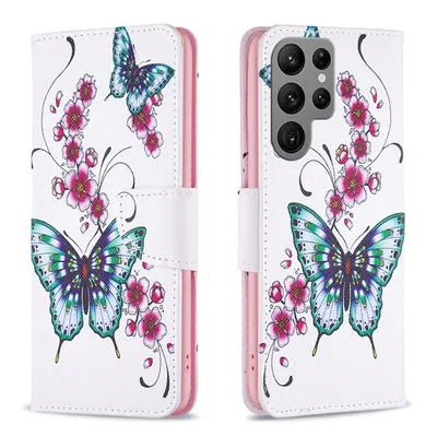 Obrázek produktu pro Pro Samsung Galaxy S24 Ultra pouzdro na mobilní telefon z umělé kůže typu kniha s motivem 4 krycích pouzder ochrana