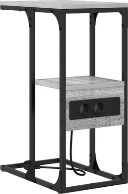 Zdjęcie produktu dla Szafka Nocna z szufladą Szary dąb sonoma 41.5 x 26 x 60.5 cm