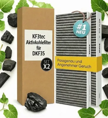 Aktivkohlefilter DKF 35-P, 2 Stück, für Miele Dunstabzugshauben