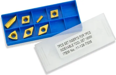 Produktbild von Messerschneiden, Messerschneiden für Drehmaschinen 16 mm, 7-teiliges Set