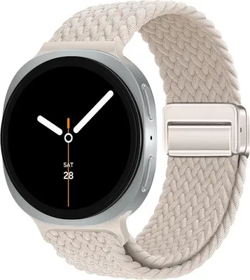 Produktbild von Magnetverschluss Nylon Armband für Samsung Galaxy Watch 8 / 8 Classic Loop Beige
