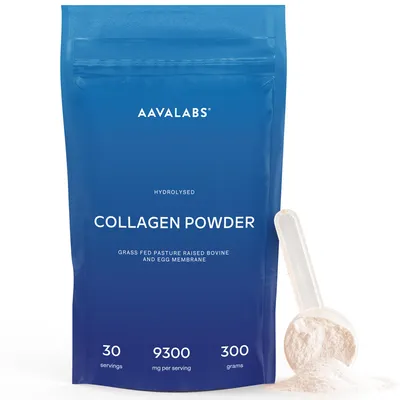 Produktbild von Aavalabs Kollagen Pulver | Typ I, III, V & X | 9300 mg | 300 g