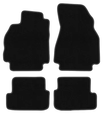 Produktbild von Velours-Fußmatten für Renault Megane II 2002-2008 (Schrägheck) – 4-tlg, Schwarz, passgenau – Wielganizator BASIC