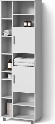 Produktbild von Badschrank Livinity Eisak Weiß 60 x 190 cm, Model 52514