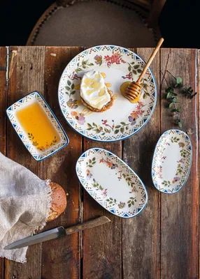 Produktbild von Bonna Geschirrset zum Frühstück - Spring - 11 teilig - 6 Personen - Porzellan